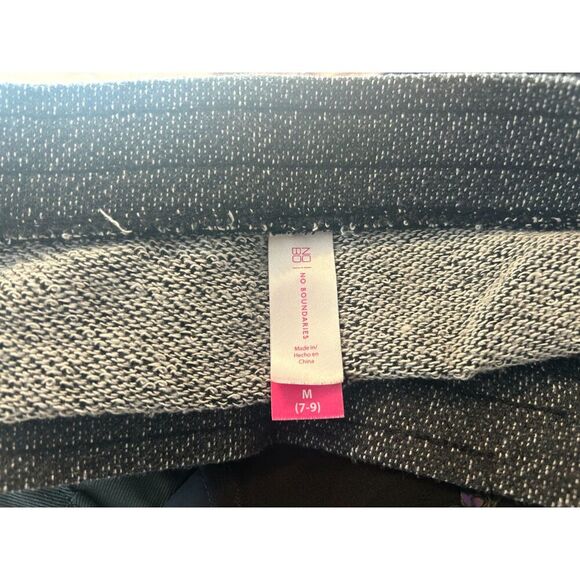 Y2k No Boundaries Micro Mini Shorts Size M Gray Lace French Terry - Picture 3 of 5